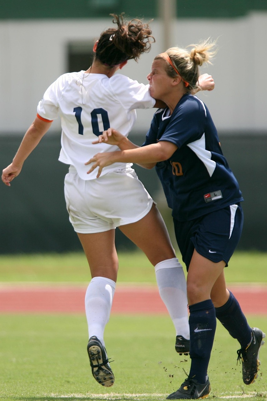 soccer, football, girls soccer, girls football, game, nature, action, sport, player, field, grass, competition, collision, athlete, athletic, girl, grass field, activity, football field, college, female, action photo
